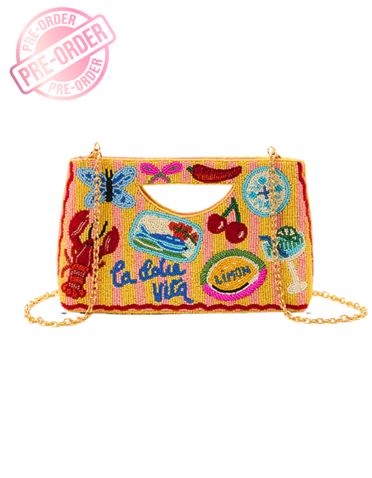 America & Beyond La Dolce Vita clutch